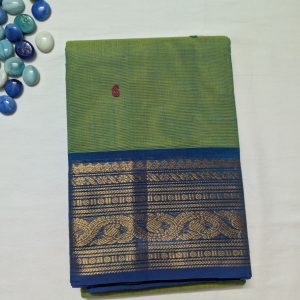 Kanchi Cotton Green Butta 1
