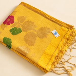 Handloom Linen Jamdani Saree